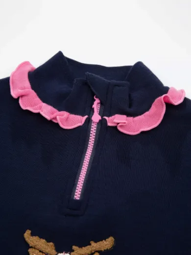 Bilde av WoolLand Høvringen top girl Blå